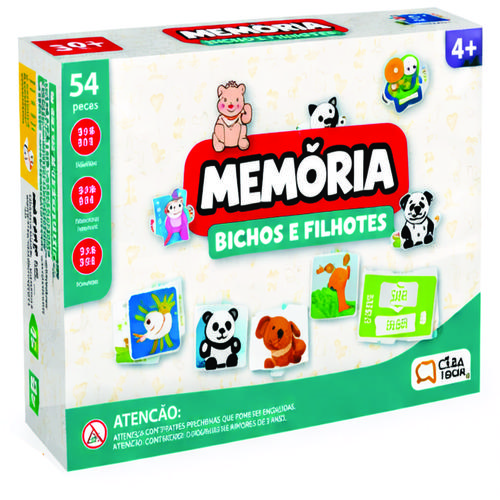 JOGO DA MEMORIA - BICHOS E FILHOTES