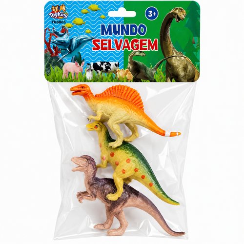 BRINQUEDO ANIMAL DE PLASTICO PVC, C/ 3 P