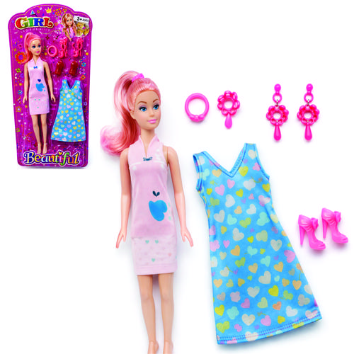 BONECA FADA COM ACESSORIOS PRETTY DRESS