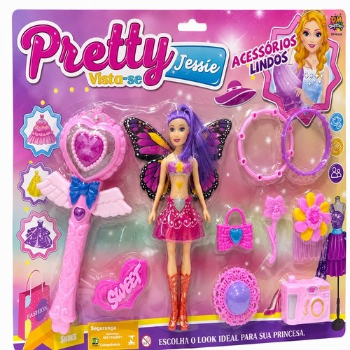 BRINQUEDO CONJUNTO BONECA DE PLASTICO PV
