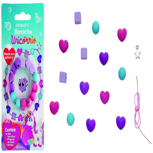 BORRACHA MONTE SUA PULSEIRA UNICORNIO -