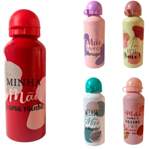 GARRAFA DE ALUMINIO E PLASTICO PP 500ML