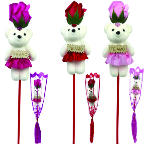 KIT FLOR ARTIFICIAL COM ENFEITE DECORATI